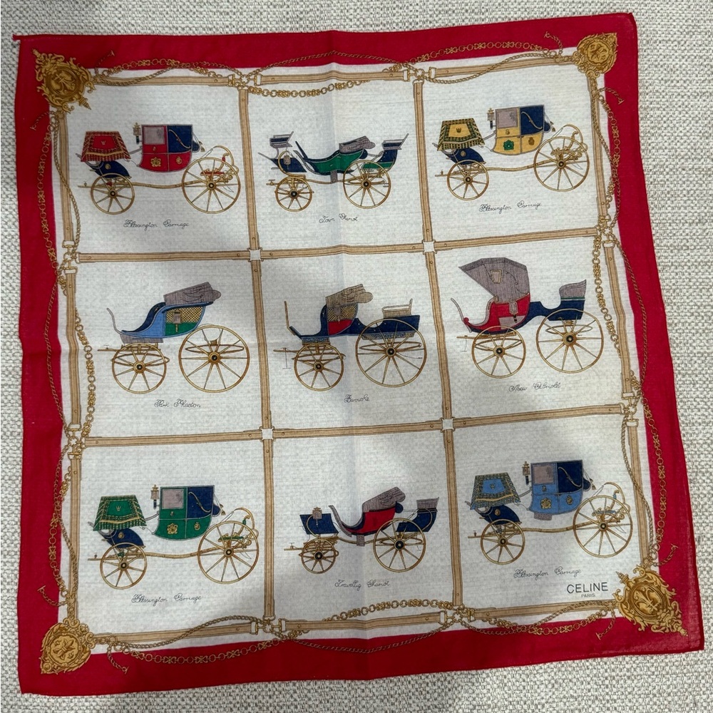 Vintage CELINE Cotton Scarf